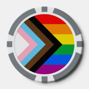 LGBTQ+ Progress Pride Poker Chips