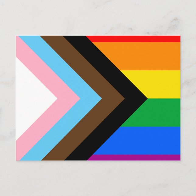 LGBTQ+ Progress Pride Postcard (Front)