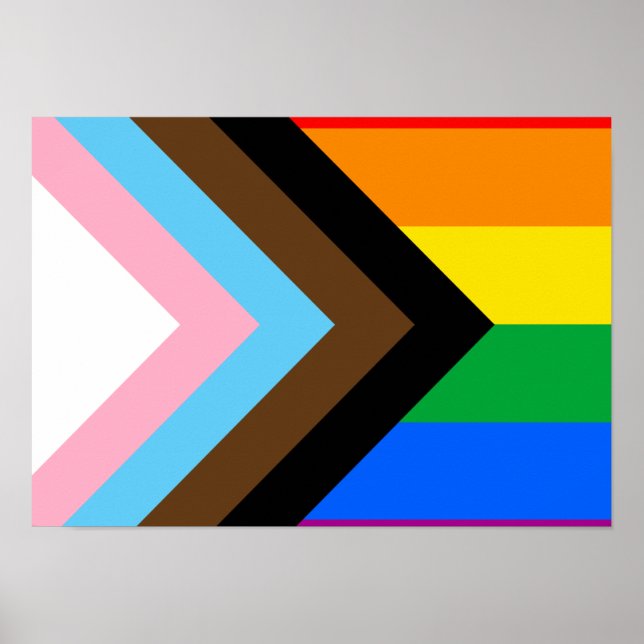 LGBTQ+ Progress Pride Poster (Front)