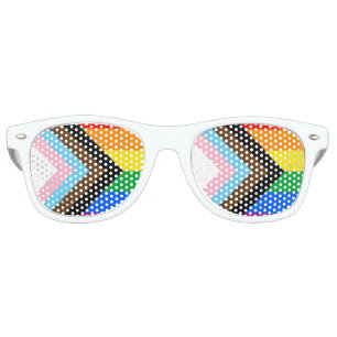 LGBTQ+ Progress Pride Retro Sunglasses