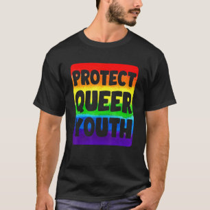 Lgbtq Protect Queer Youth Gay Pride Month Rainbow T-Shirt