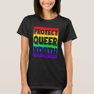 Lgbtq Protect Queer Youth Gay Pride Month Rainbow T-Shirt