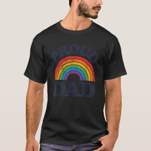LGBTQ Proud Dad Gay Pride LGBT Ally Rainbow Father T-Shirt