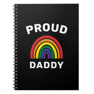 LGBTQ Proud Daddy Gay Pride Rainbow Father's Day Notebook