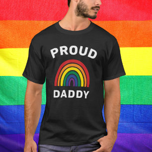 LGBTQ Proud Daddy Gay Pride Rainbow Father's Day T-Shirt