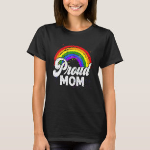 LGBTQ Proud Mom Gay Pride LGBT Ally Rainbow Mother T-Shirt