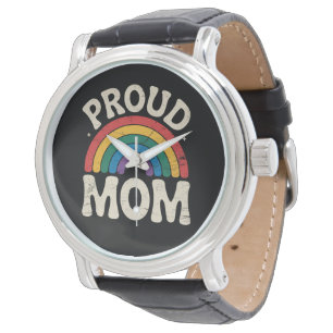 LGBTQ Proud Mom Gay Pride Rainbow Mother's Day Watch