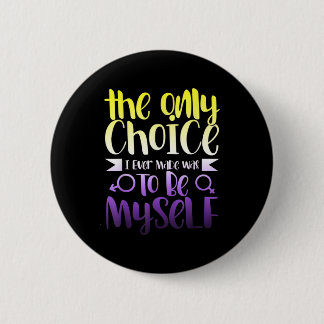 LGBTQ Queer Nonbinary Androgynous Non Binary 6 Cm Round Badge