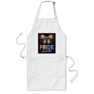 LGBTQ Rainbow Bow Long Apron