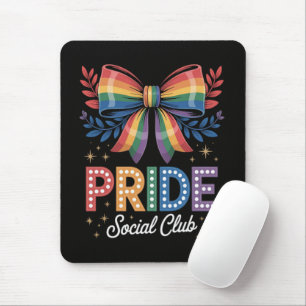 LGBTQ Rainbow Bow Mouse Pad