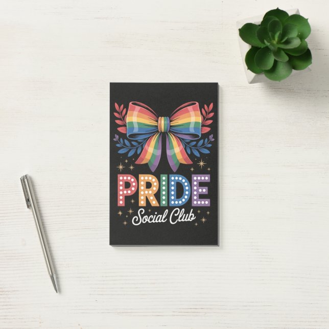 LGBTQ Rainbow Bow Post-it Notes (Office)