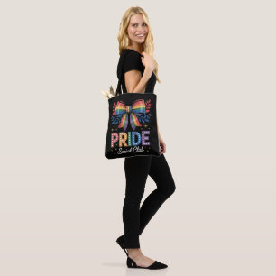 LGBTQ Rainbow Bow Tote Bag