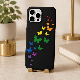 LGBTQ Rainbow Butterfly Trail Case-Mate iPhone 14 Pro Max Case