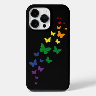 LGBTQ Rainbow Butterfly Trail iPhone 14 Pro Max Case