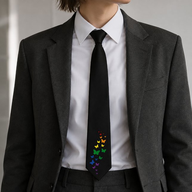 LGBTQ Rainbow Butterfly Trail Tie (Creator Uploaded)