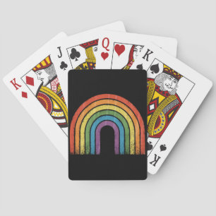 LGBTQ Rainbow Flag Gay Pride LGBT Awareness Ally Playing Cards