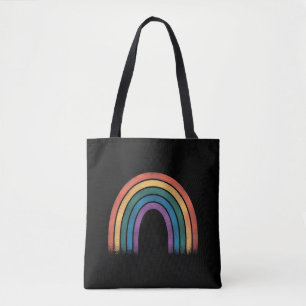LGBTQ Rainbow Flag Gay Pride LGBT Awareness Ally  Tote Bag