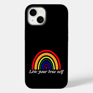 LGBTQ Rainbow Flag: Live your true self  Case-Mate iPhone 14 Case