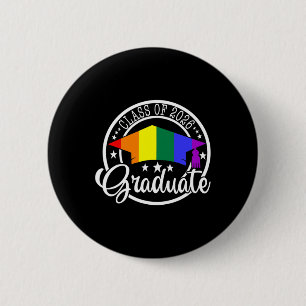 Lgbtq Rainbow Gay Pride Flag Graduation Senior Cl 6 Cm Round Badge