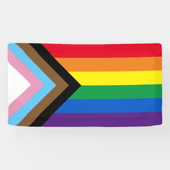 Lgbtq rainbow inclusive diversity gay pride flag banner (Horizontal)