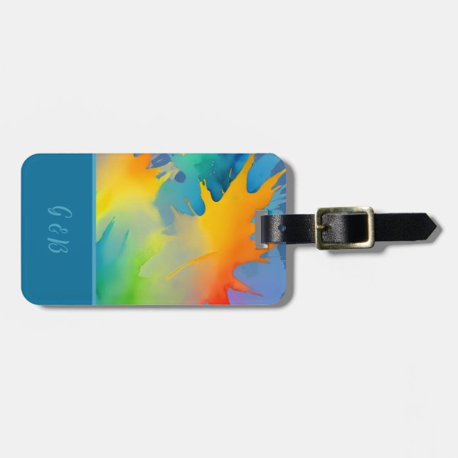 lgbtq rainbow  luggage tag (Front Horizontal)
