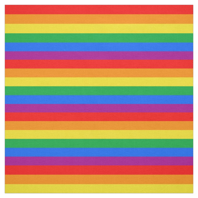 LGBTQ+ Rainbow Pride Flag Fabric (Swatch)
