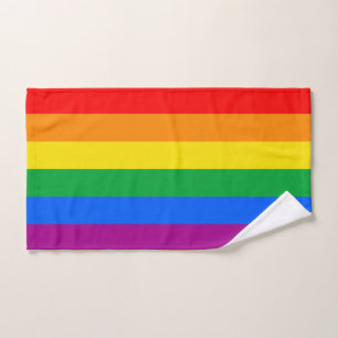 LGBTQ+ Rainbow Pride Flag Hand Towel