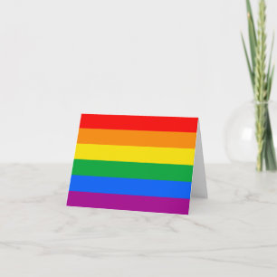 LGBTQ+ Rainbow Pride Flag Holiday Card