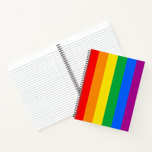 LGBTQ+ Rainbow Pride Flag Notebook