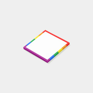 LGBTQ+ Rainbow Pride Flag Post-it Notes