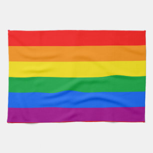 LGBTQ+ Rainbow Pride Flag Tea Towel