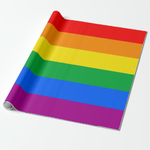 LGBTQ+ Rainbow Pride Flag Wrapping Paper