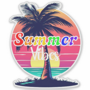 LGBTQ Rainbow Summer Vibes   Retro Sunset