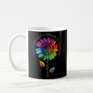 Lgbtq Rainbow Sunflower World Flower Pride Be Equa Coffee Mug