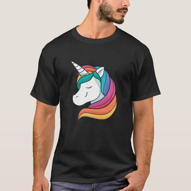 LGBTQ Rainbow Unicorn   T-Shirt (Front)