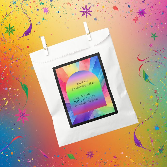 lgbtq rainbow wedding favour bag (Creator Uploaded)