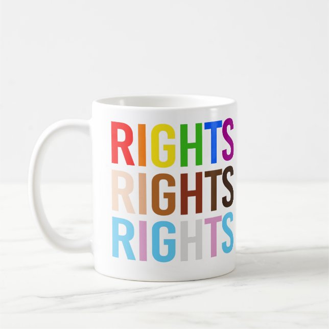 LGBTQ+ Rights Coffee Mug (Left)