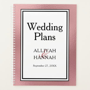 LGBTQ Rose Gold Modern Wedding Planner