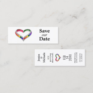 LGBTQ+ save the date 🌈Intertwined in Pride Calling Card