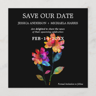 🌈 LGBTQ  Save the Date Petals & Pride 