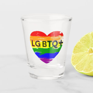 LGBTQ +  SHOT GLASS