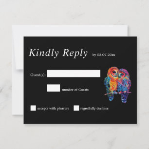 LGBTQ+  simple but stunning Eternal Unity RSVP Card