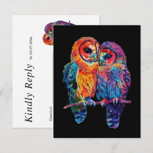 LGBTQ+  simple but stunning Eternal Unity RSVP Card