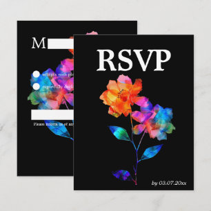 🌈 LGBTQ Soaring Together Petals & Pride RSVP Card
