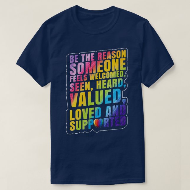 LGBTQ Support LGBT Pride Month T-Shirt (Design Front)