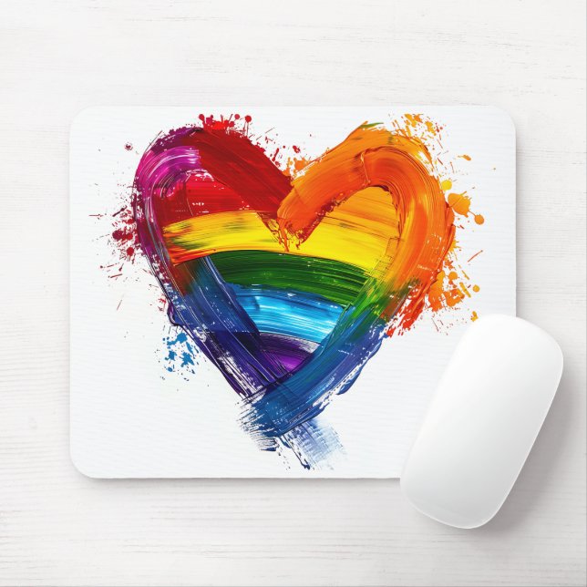 LGBTQ Support Mouse Pad (With Mouse)