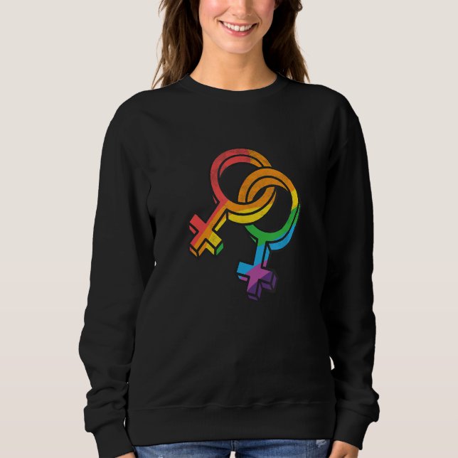 LGBTQ Symbol Equality Rights Awareness Month LGBT  Sweatshirt (Front)