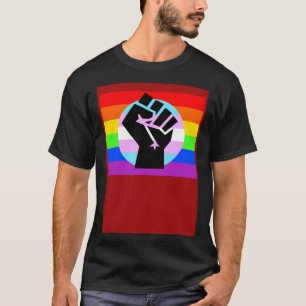 LGBTQ Trans Lives Fist of Solidarity T-Shirt