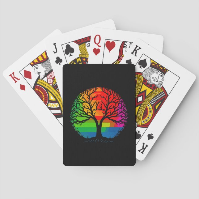LGBTQ Tree Equality & Diversity Playing Cards (Back)