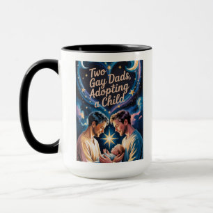 LGBTQ two men becoming parents Mug